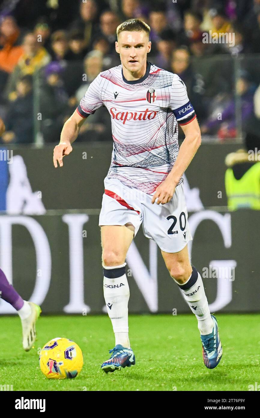 Florence, Italy. 12th Nov, 2023. Bologna's Michel Aebischer during ACF