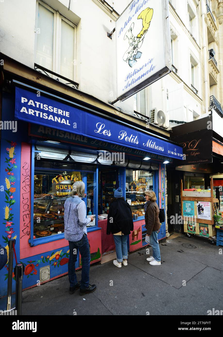 Les Petits Mitrons on Rue Lepic in Montmartre, Paris, France. Stock Photo