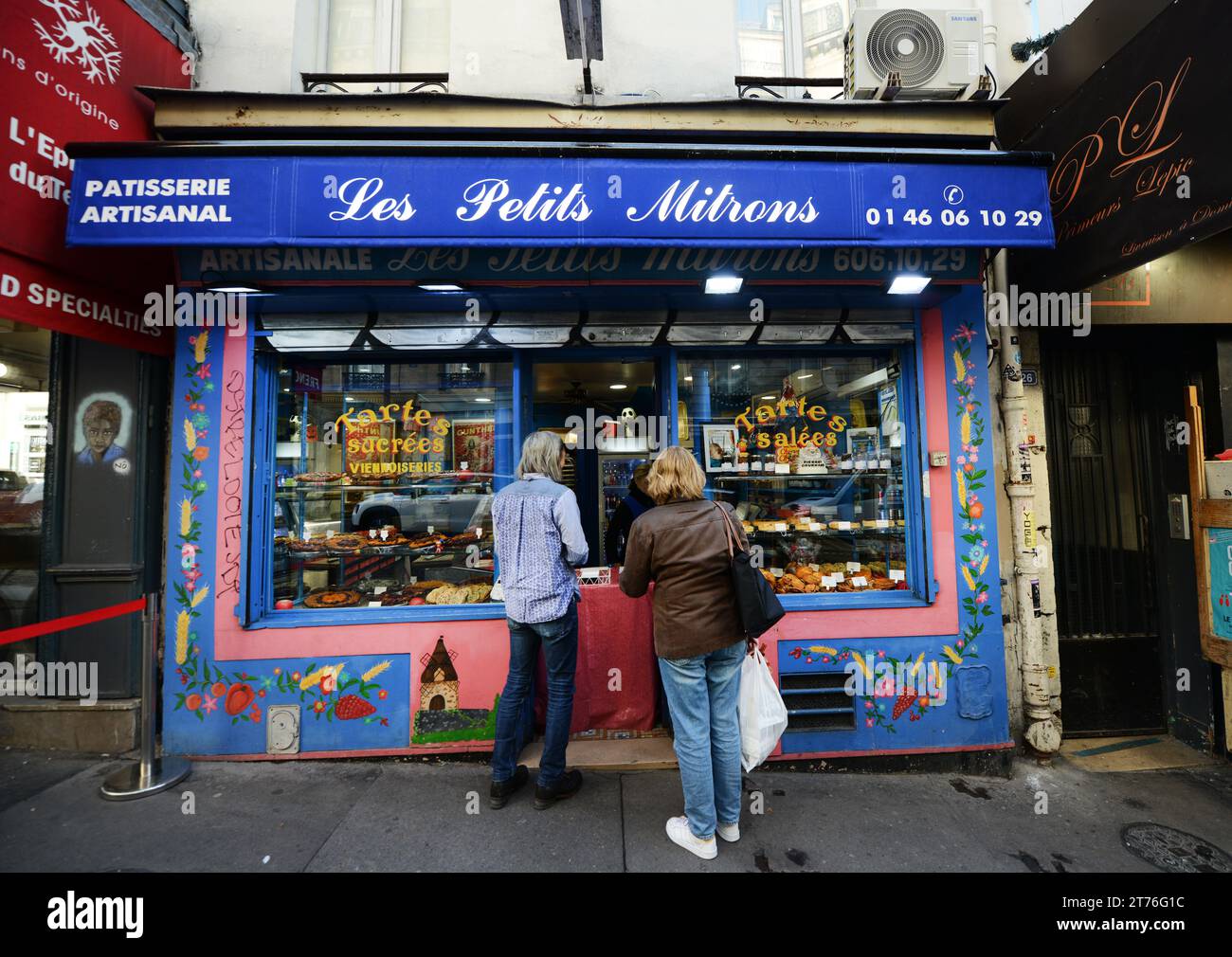 Les Petits Mitrons on Rue Lepic in Montmartre, Paris, France. Stock Photo