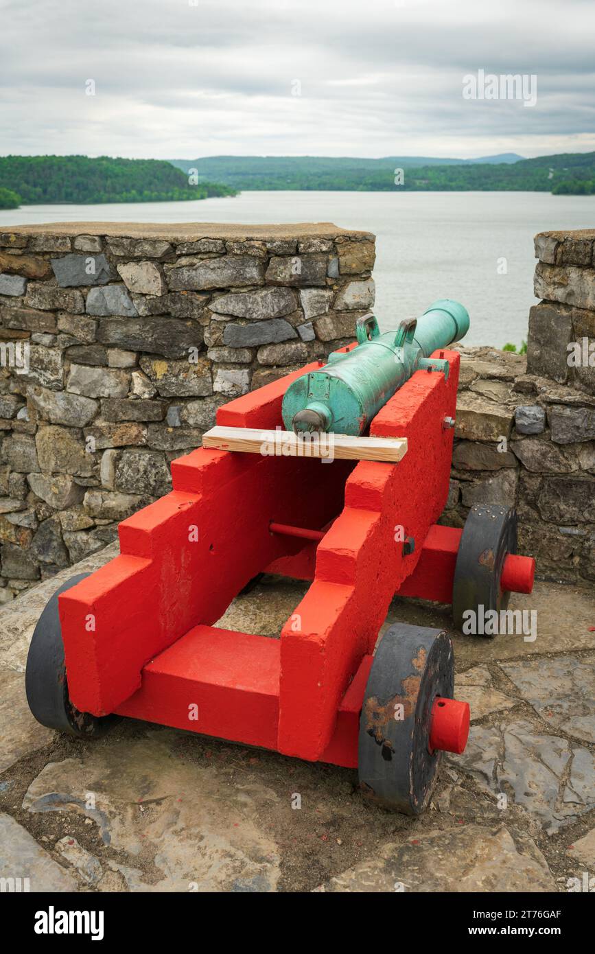 Fort Ticonderoga, formerly Fort Carillon in New York State, USA Stock