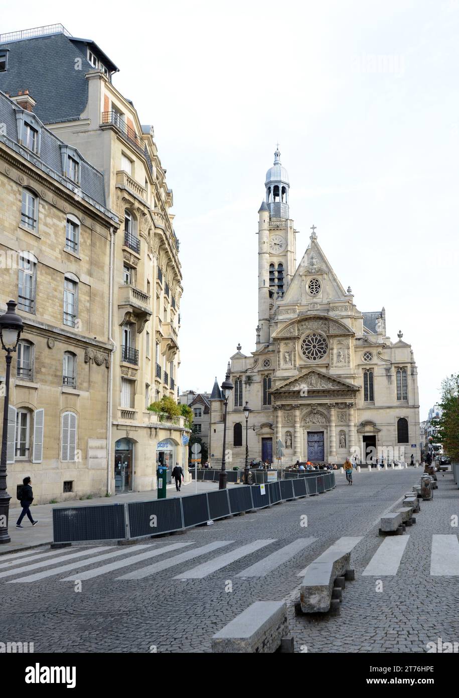 Church of Saint-Étienne-du-Mont at the Place Sainte-Geneviève in Paris, France. Stock Photo