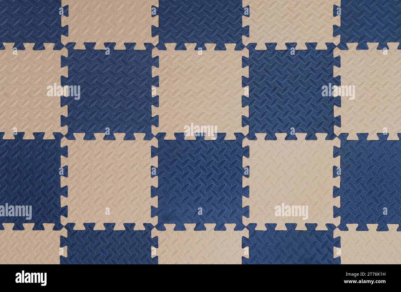 foam flooring tiles or jigsaw mat for baby. background and texture Stock Photo
