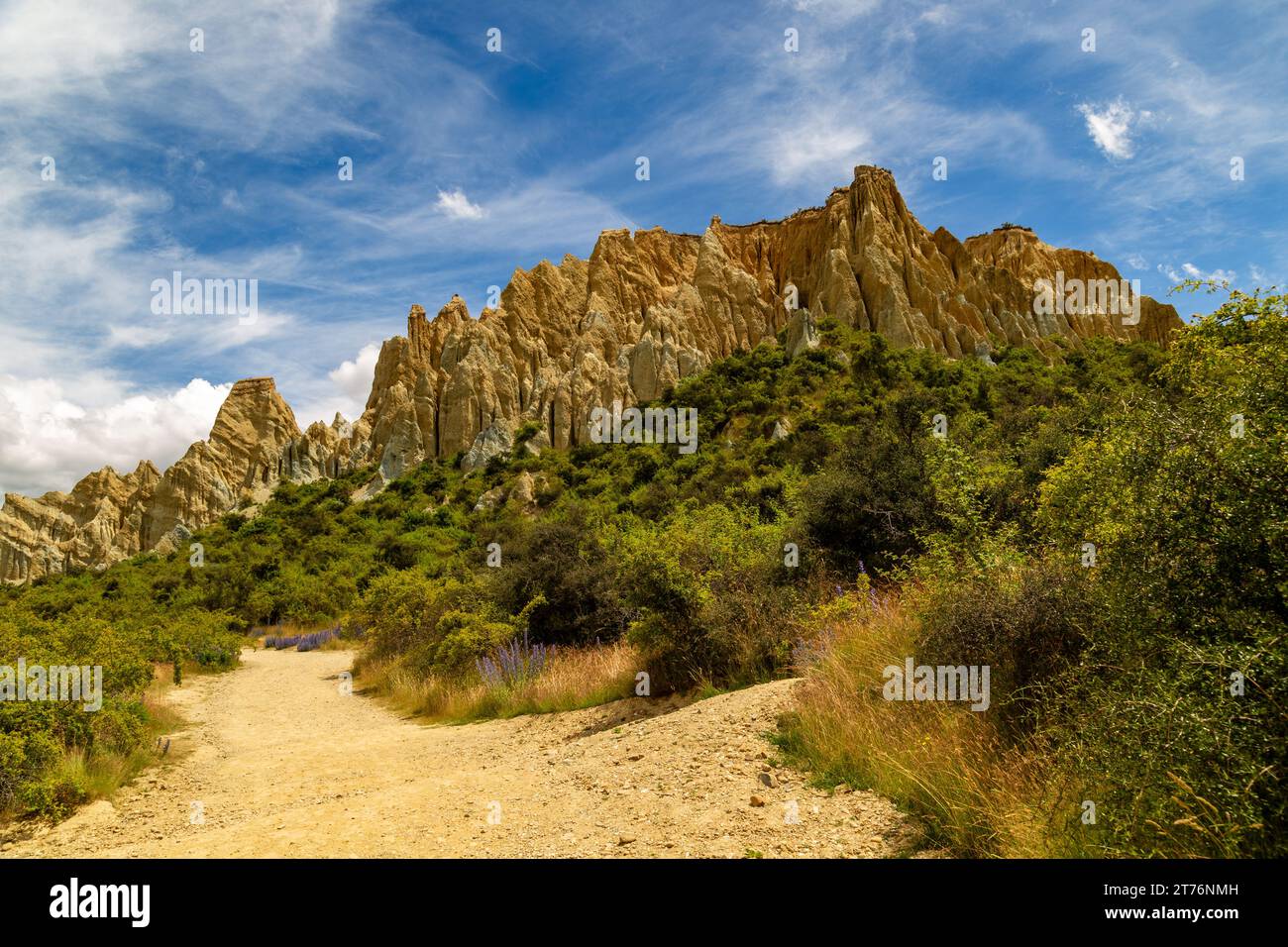 The Clay Cliffs in Omarama were formed over millions of years by natural erosion and