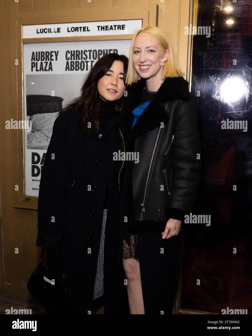 New York, USA. 31st Oct, 2023. (L-R) Maya Erskine and Anna Konkle attend the opening night of 'Danny and the Deep Blue Sea' at the Lucille Lortel Theater in New York, New York, on Nov. 13, 2023. (Photo by Gabriele Holtermann/Sipa USA) Credit: Sipa USA/Alamy Live News Stock Photo