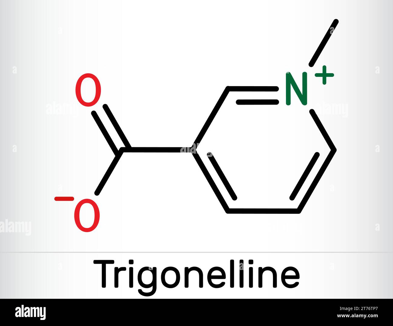 Trigonelline plant alkaloid molecule. It is methylation product of