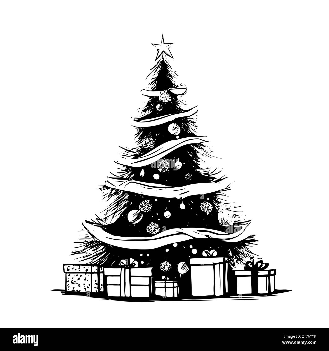 vintage-christmas-tree-topper-black-and-white-stock-photos-images-alamy