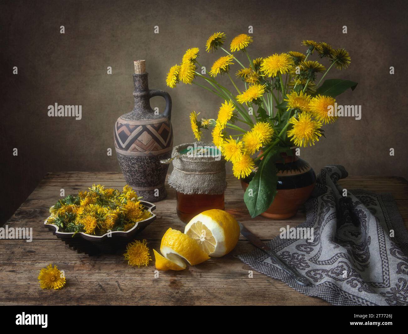 Still life with bouquet of flowers Stock Photo - Alamy