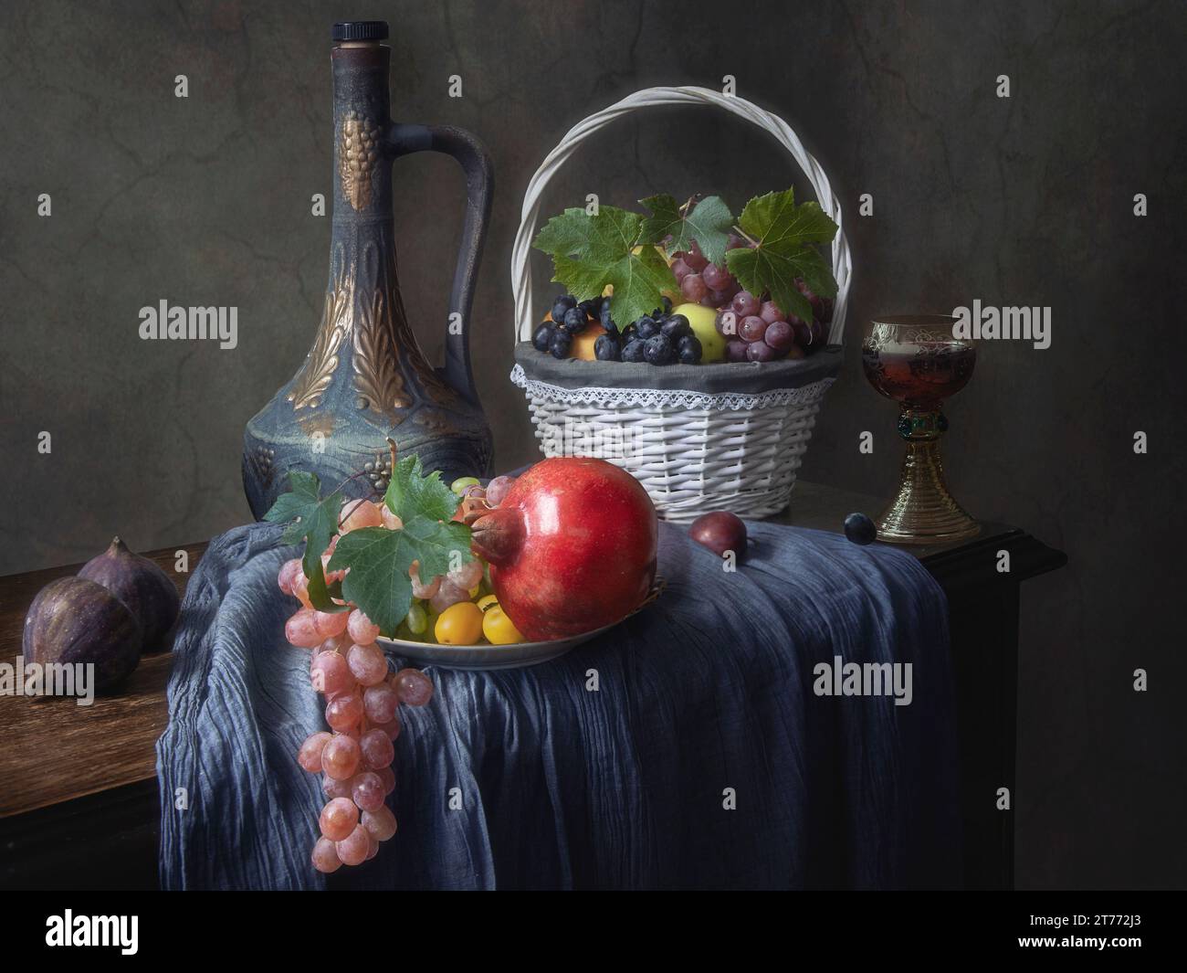 Still life with fruits and vegetables Stock Photo - Alamy