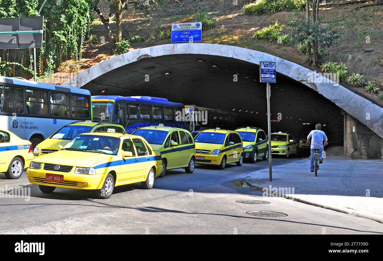 Sa Freire Alvim tunnel ,Copacabana, Rio de Janeiro, Brazil Stock Photo ...