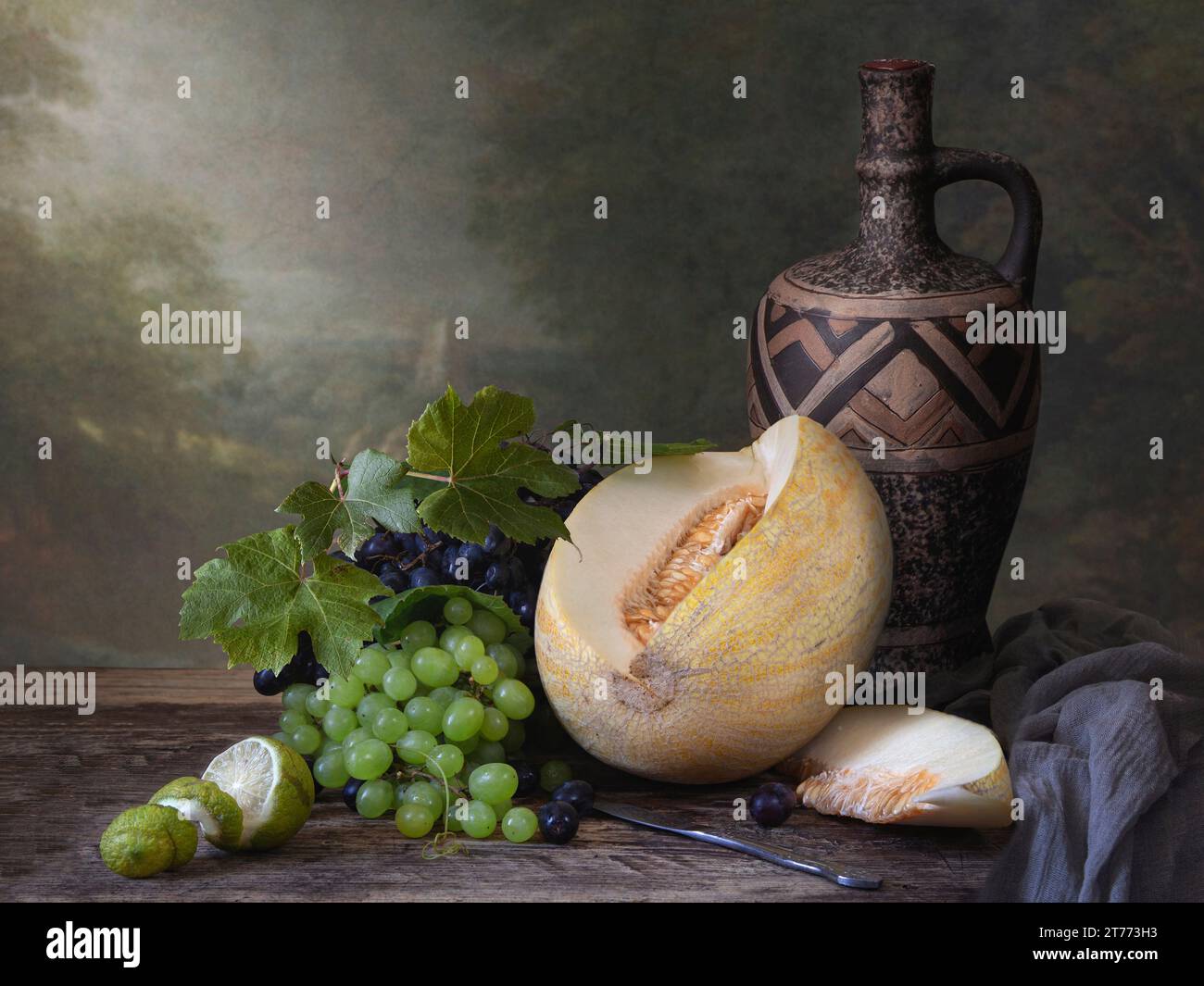 Still life with fruits and vegetables Stock Photo - Alamy