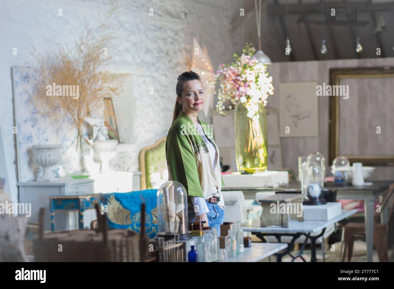 Owner Lady Portrait female owner fashion hi-res stock photography and images - Alamy