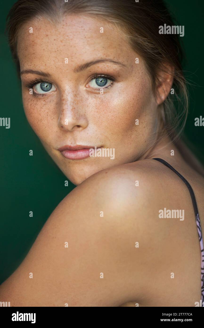 Portrait of Young Woman Stock Photo