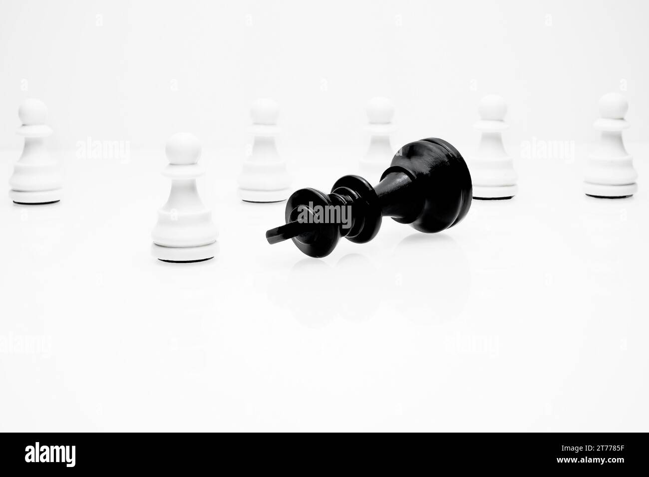 chess figures - strategy and leadership concept Stock Photo