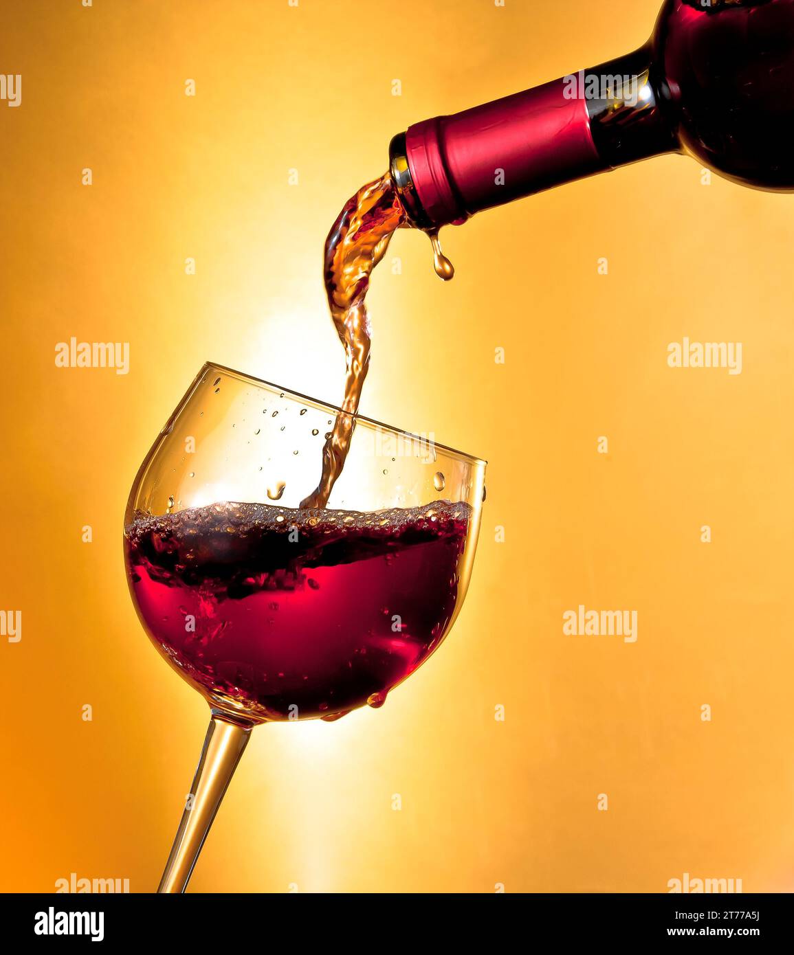 Slanted wine glass with isolated background hi-res stock photography and  images - Alamy