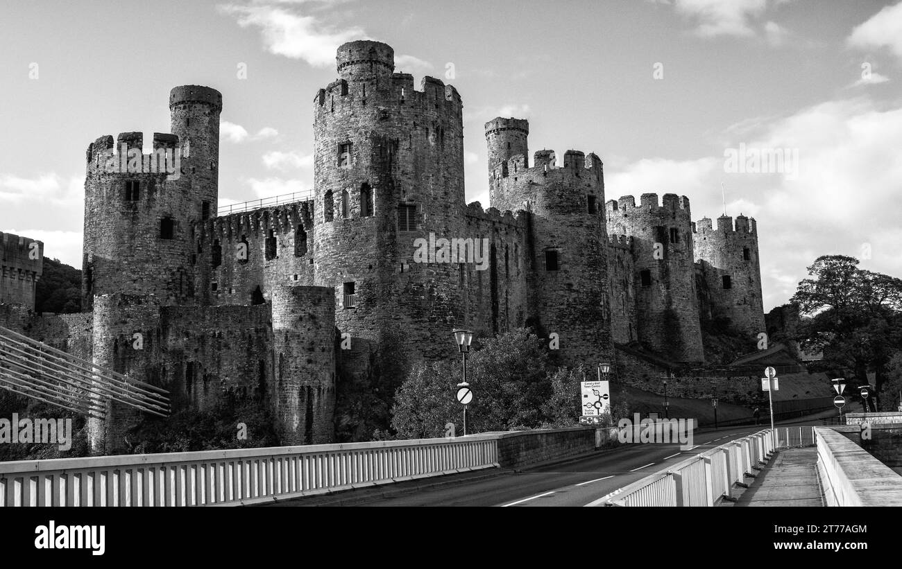 Conwy Castle North Wales Stock Photo Alamy