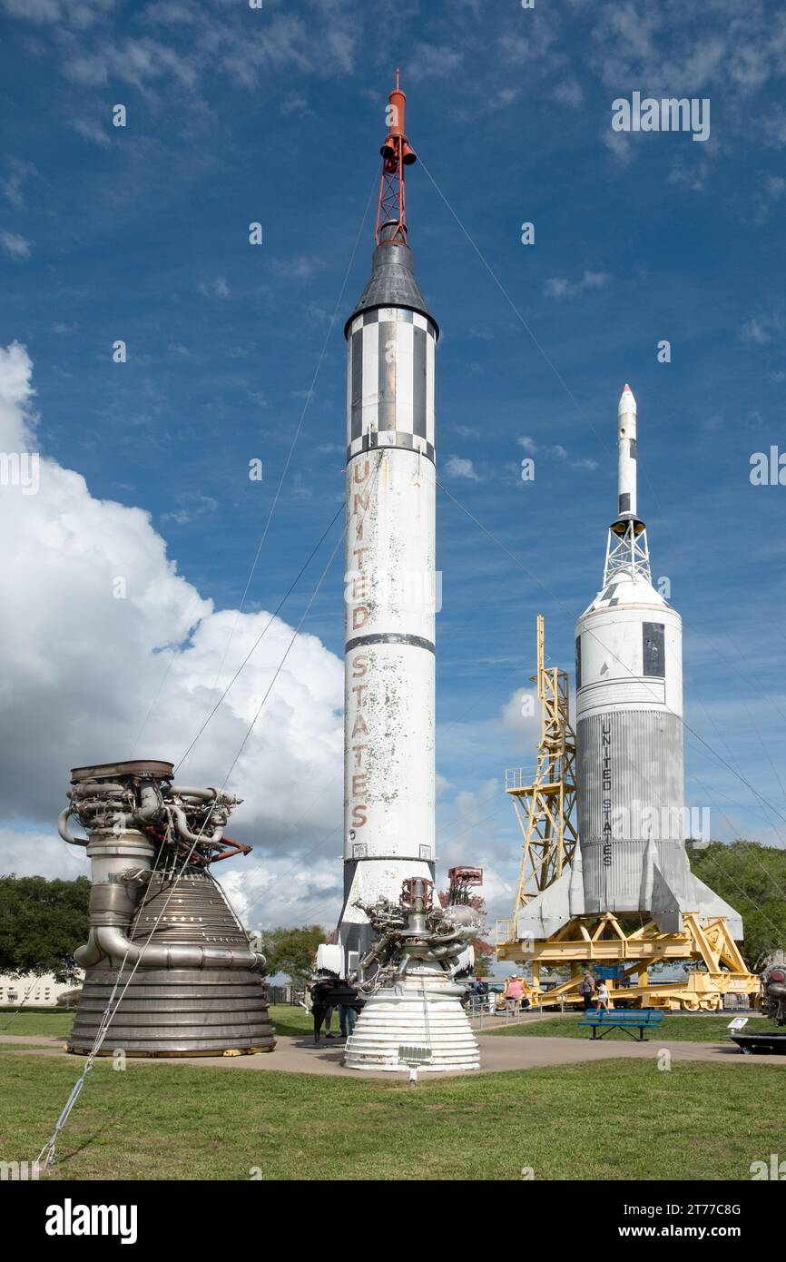 Houston, USA - October 22, 2023: rockets little joe II at the Houston ...