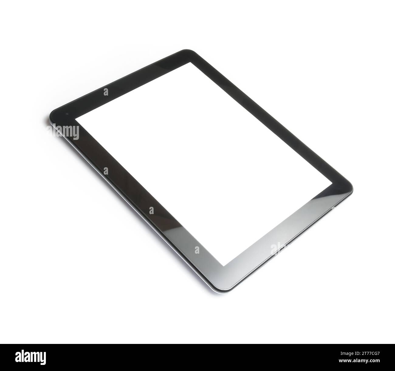 digital tablet pc isolated on white background with space for text; digital tablet pc isolated on white background with space for text Stock Photo