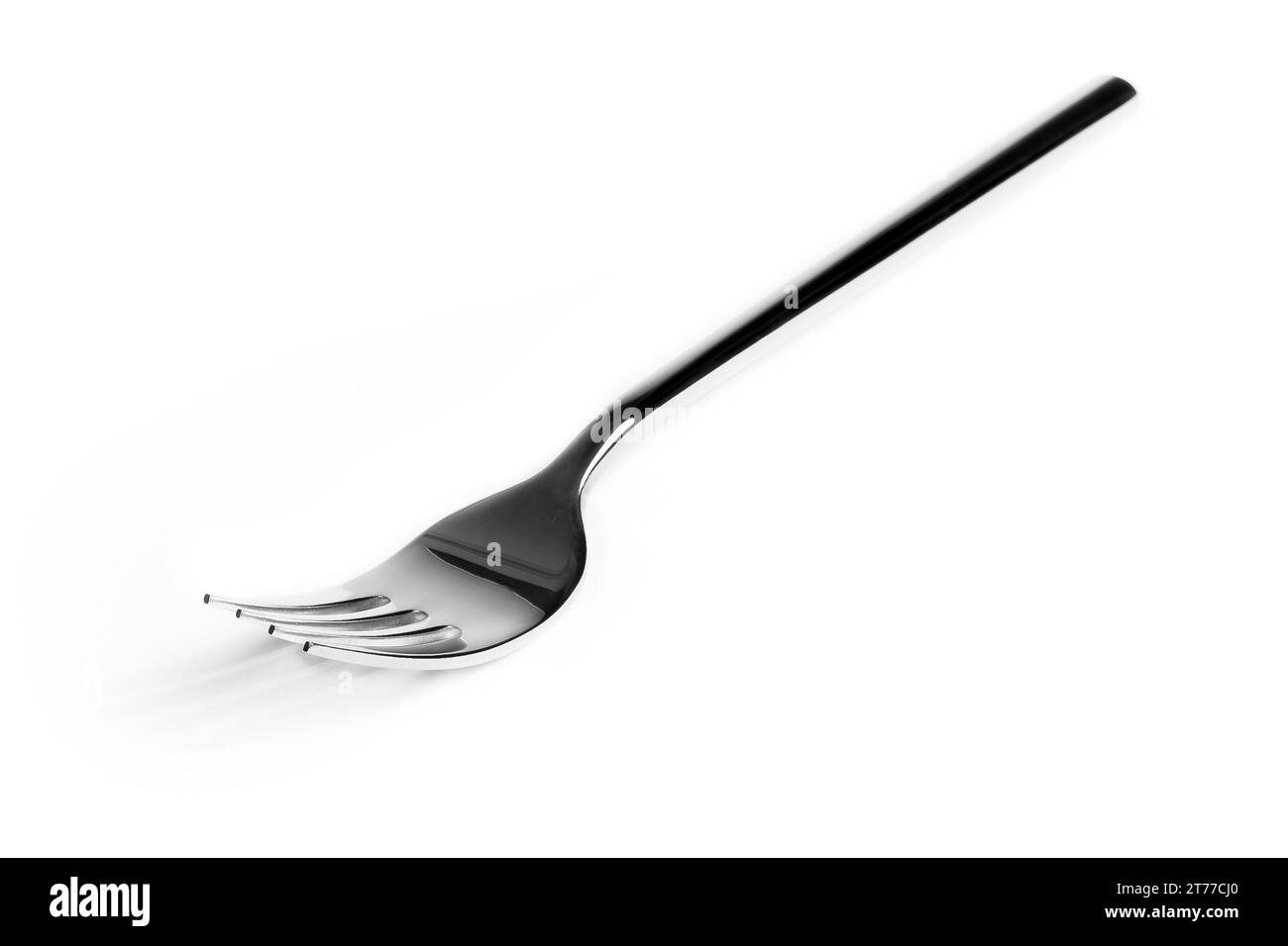 fork isolated on white background, with space for text Stock Photo