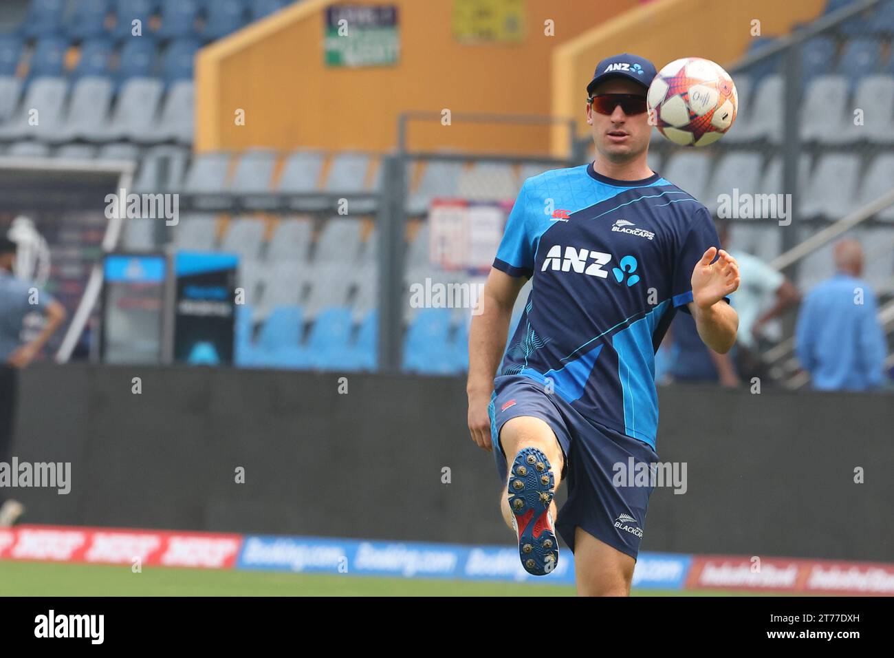 Bomaby, India. 14th Nov, 2023. Semi Finals Match 46 of ICC Men's Cricket World Cup, India., . Will Young Credit: Seshadri SUKUMAR/Alamy Live News Stock Photo