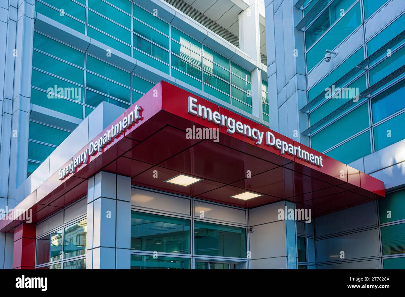 UK Hospital Emergency Department - Hospital A&E Emergency Department - Accident and Emergency Department at a large UK hospital in central London. Stock Photo