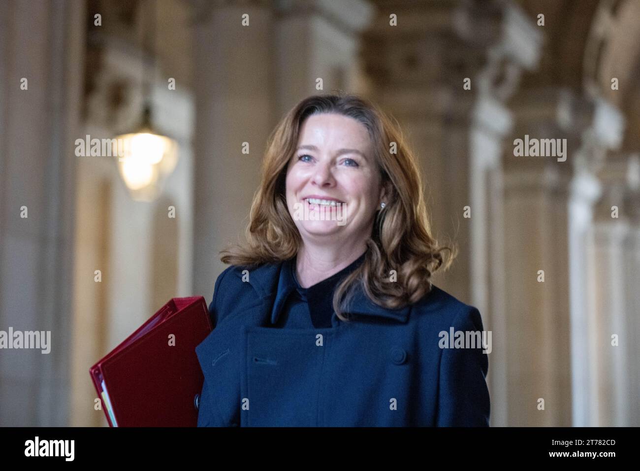 London, UK. 14th Nov, 2023. Gillian Keegan, Education Secretary, arrives at a cabinet meeting at 10 Downing Street London. Credit: Ian Davidson/Alamy Live News Stock Photo