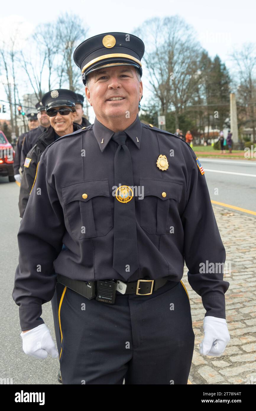 Led by a Lieutenant, members of the Somers Volunteer Fire Department