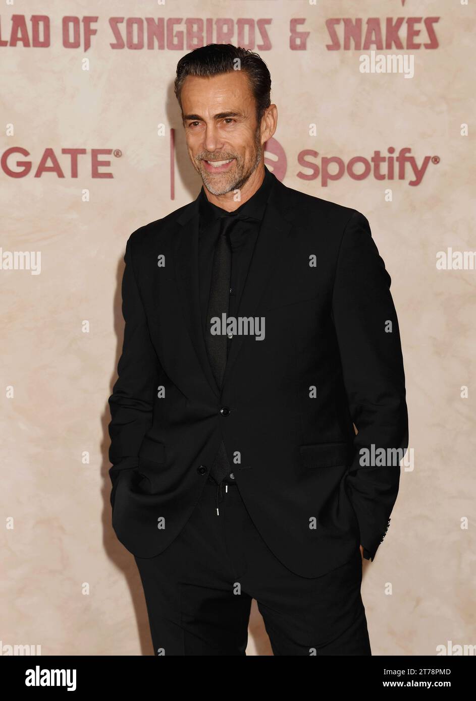 HOLLYWOOD, CALIFORNIA - NOVEMBER 13: Daniel Bernhardt attends The Ballad of Songbirds & Snakes' Los Angeles Premiere at TCL Chinese Theatre on Novembe Stock Photo