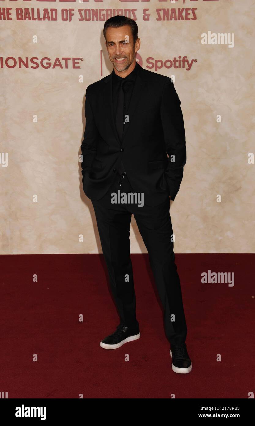 HOLLYWOOD, CALIFORNIA - NOVEMBER 13: Daniel Bernhardt attends The Ballad of Songbirds & Snakes' Los Angeles Premiere at TCL Chinese Theatre on Novembe Stock Photo