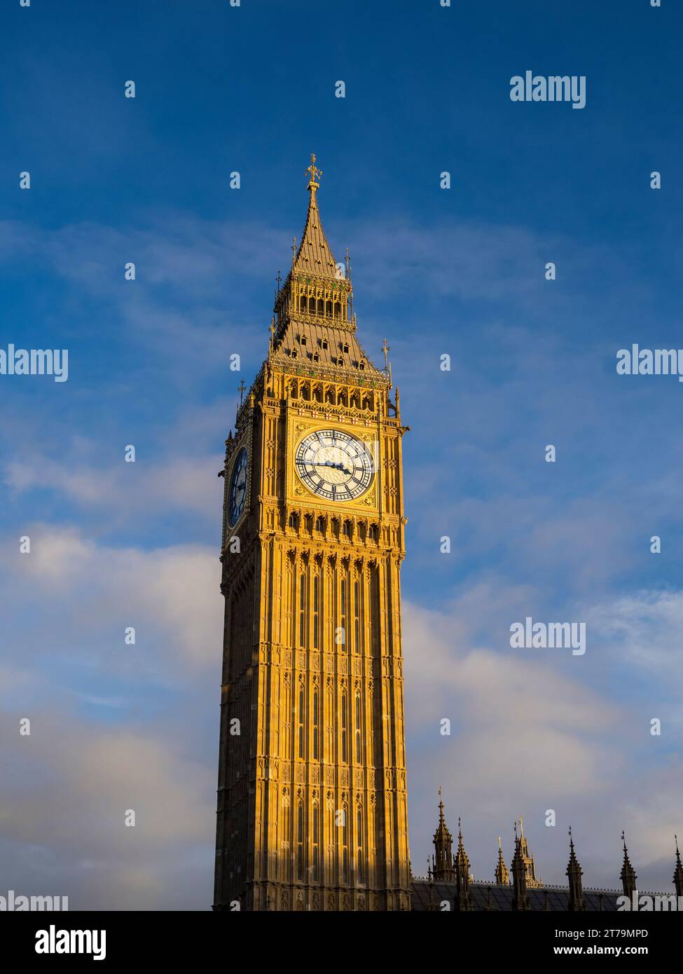 Big Ben Clock Tower Palace Of Westminster London England UK GB 