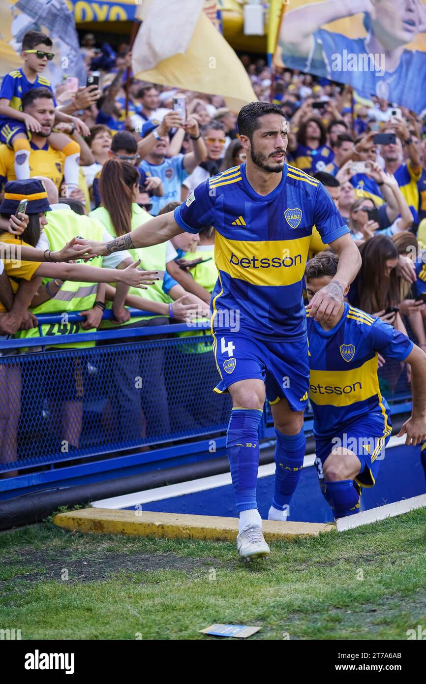 Nicolas Figal of Boca Juniors during the Liga Argentina match between ...