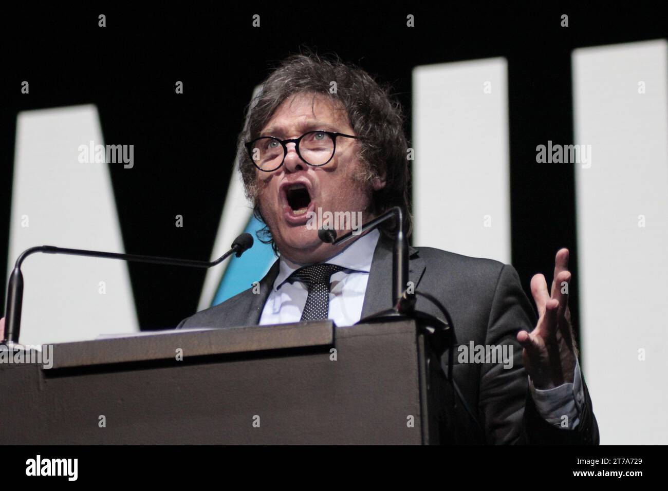 Buenos Aires, Argentina. 18th Oct, 2023. Presidential candidate for the