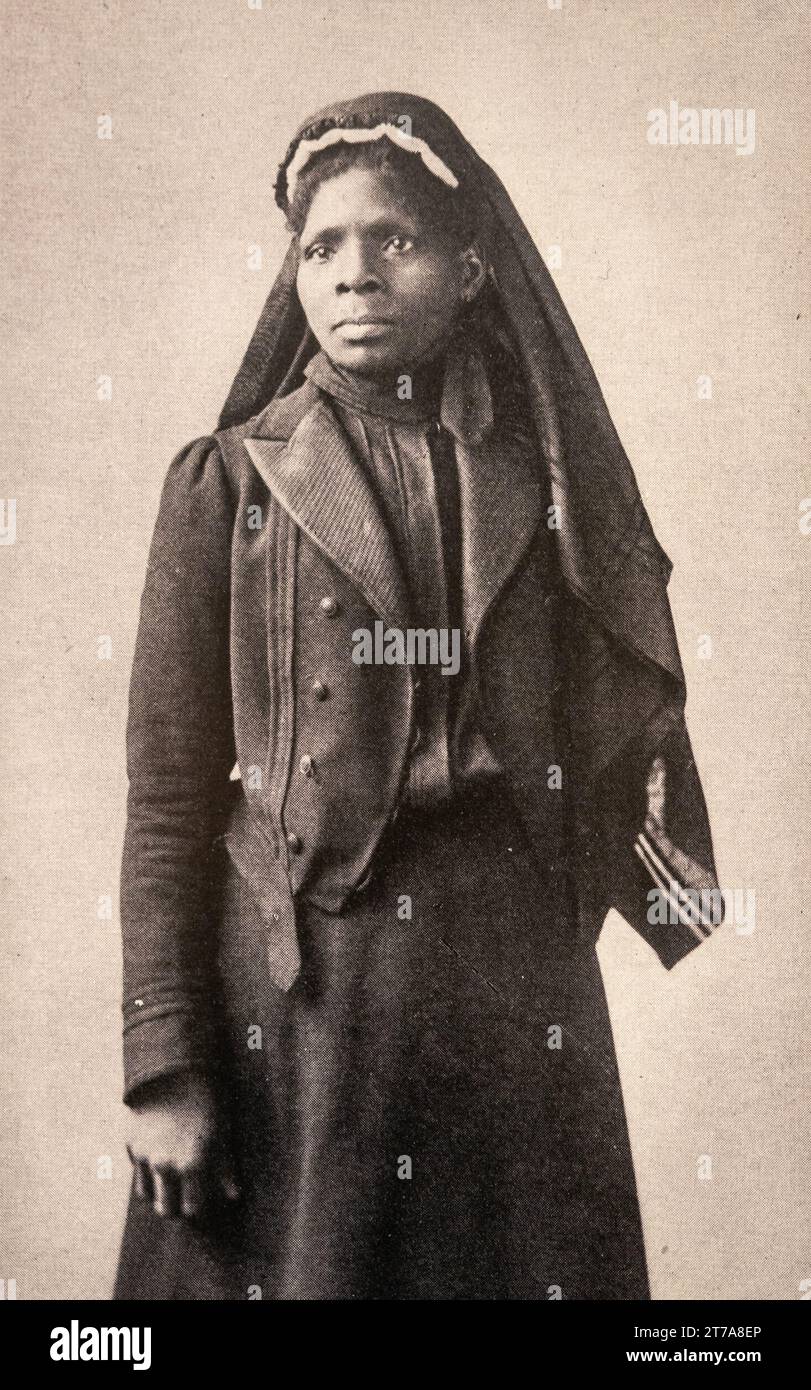 Portrait of Susie King Taylor first African American nurse during the American Civil war. Stock Photo
