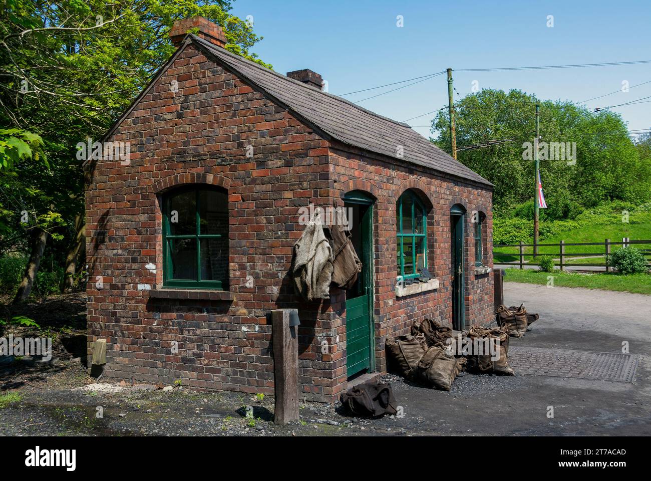 Traditional coal house at the Black Country Living Museum, Dudley, West Midlands, England, UK
