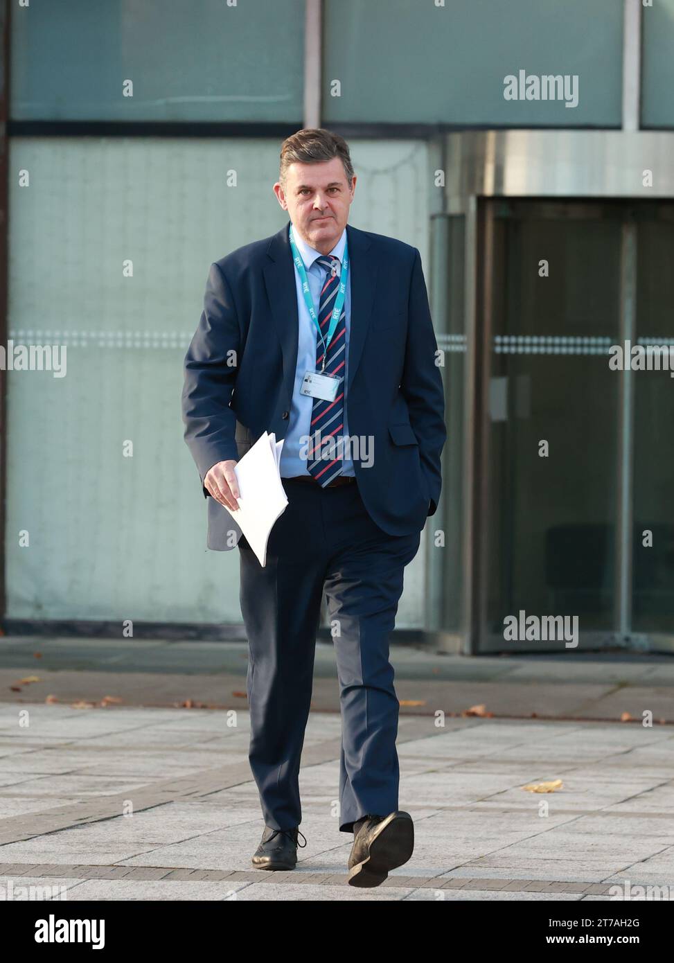 RTE Director General Kevin Bakhurst leaves his office at RTE