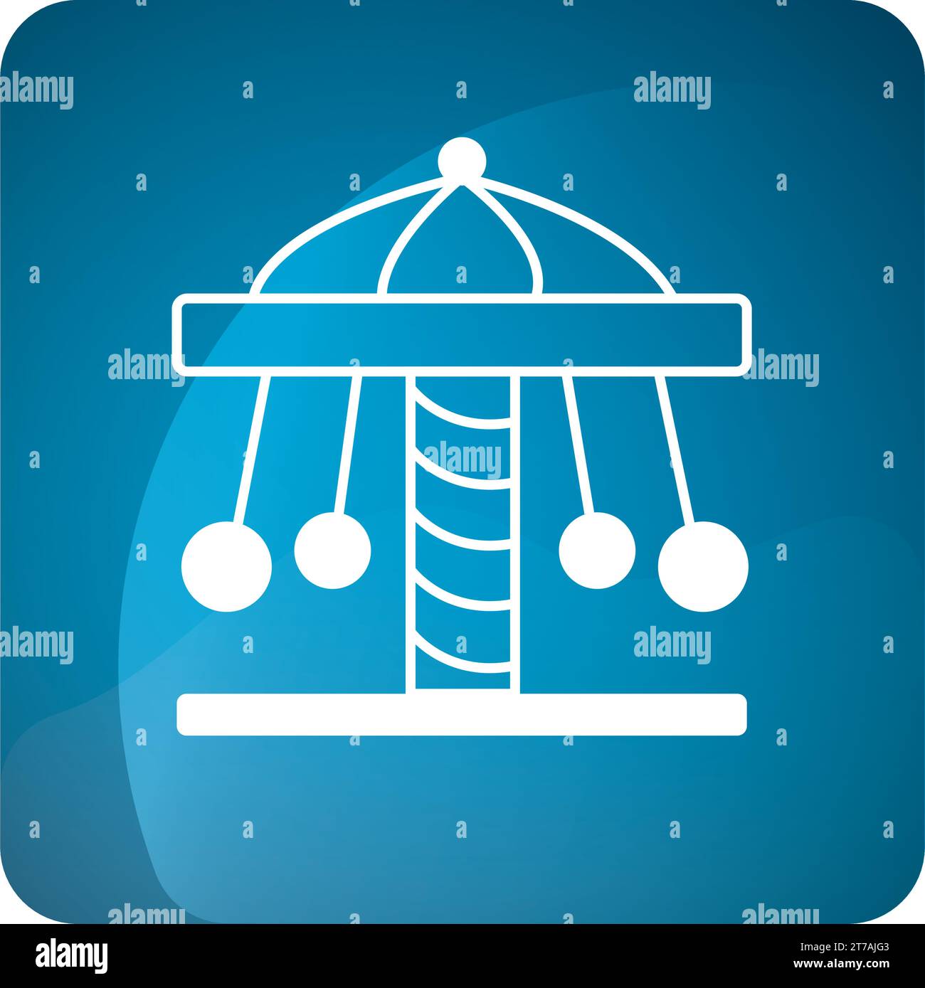 Isolated amusement park carousel icon Vector Stock Vector Image & Art ...