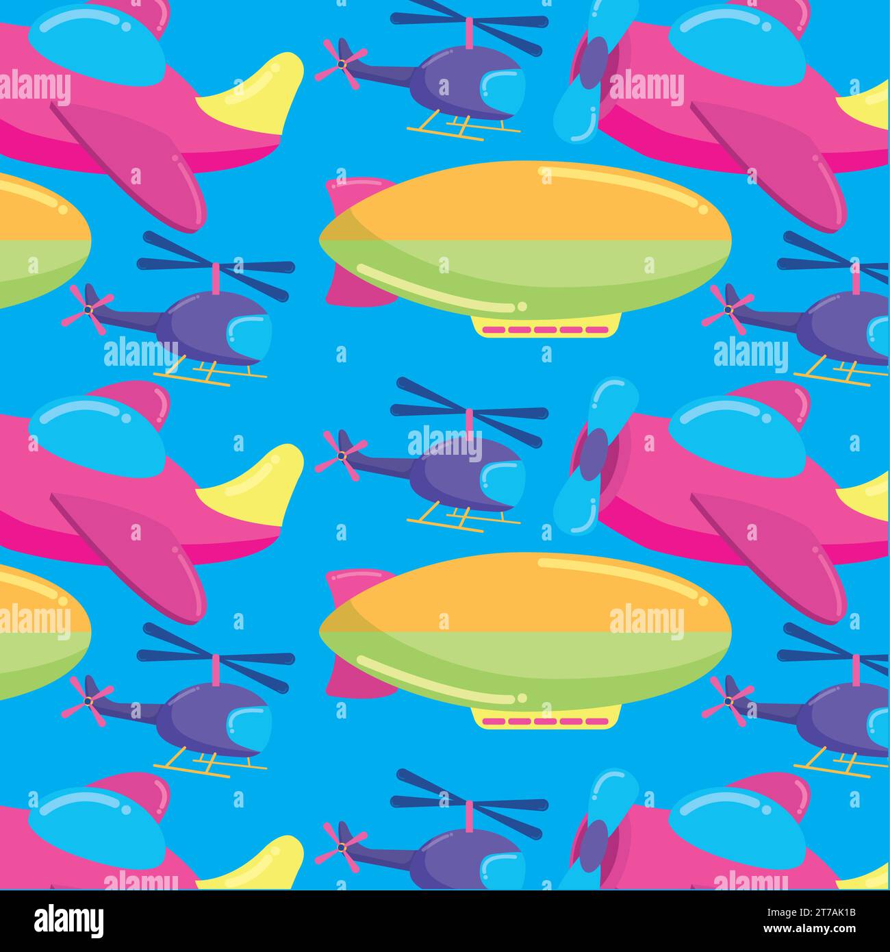 Seamless pattern background with vehicle icons Vector Stock Vector