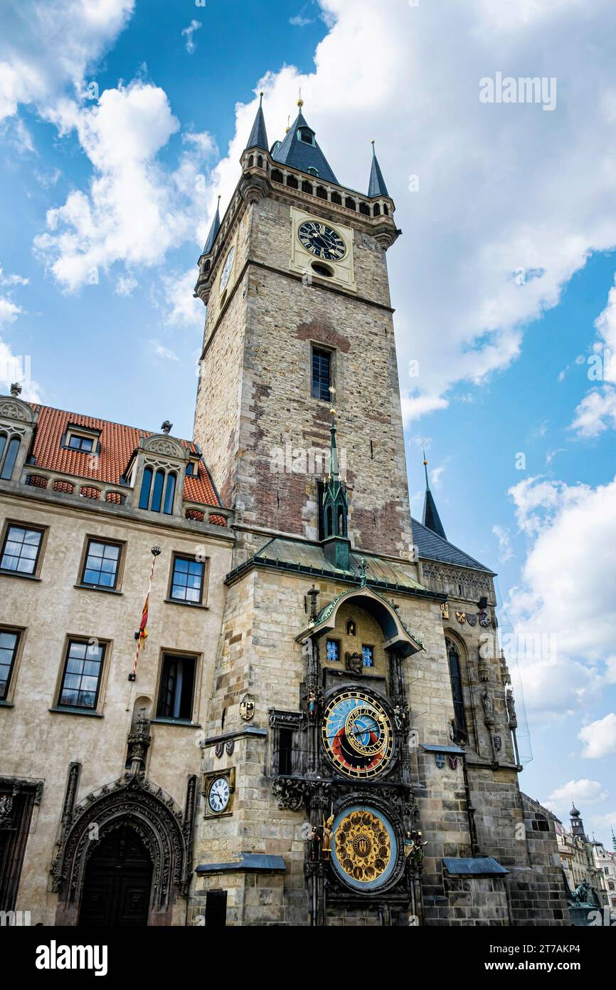Old town hall with astronomical clock, Prague, Czech republic
