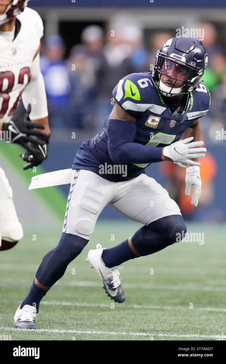 Seattle Seahawks Safety Quandre Diggs 6 Runs During An Nfl Football Game Against The