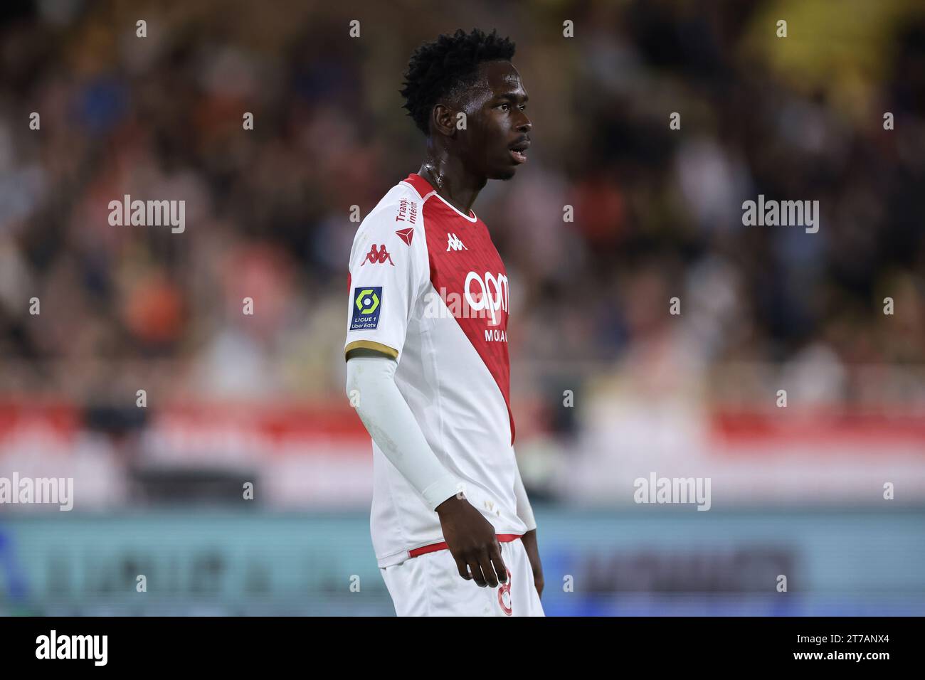 Monaco, Monaco. 5th Nov, 2023. Soungoutou Magassa of AS Monaco looks on ...