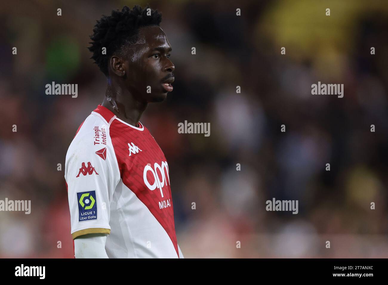 Monaco, Monaco. 5th Nov, 2023. Soungoutou Magassa of AS Monaco looks on ...