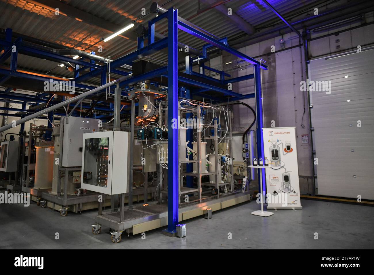 Trappes, France. 14th Nov, 2023. This photograph shows the Eramet's