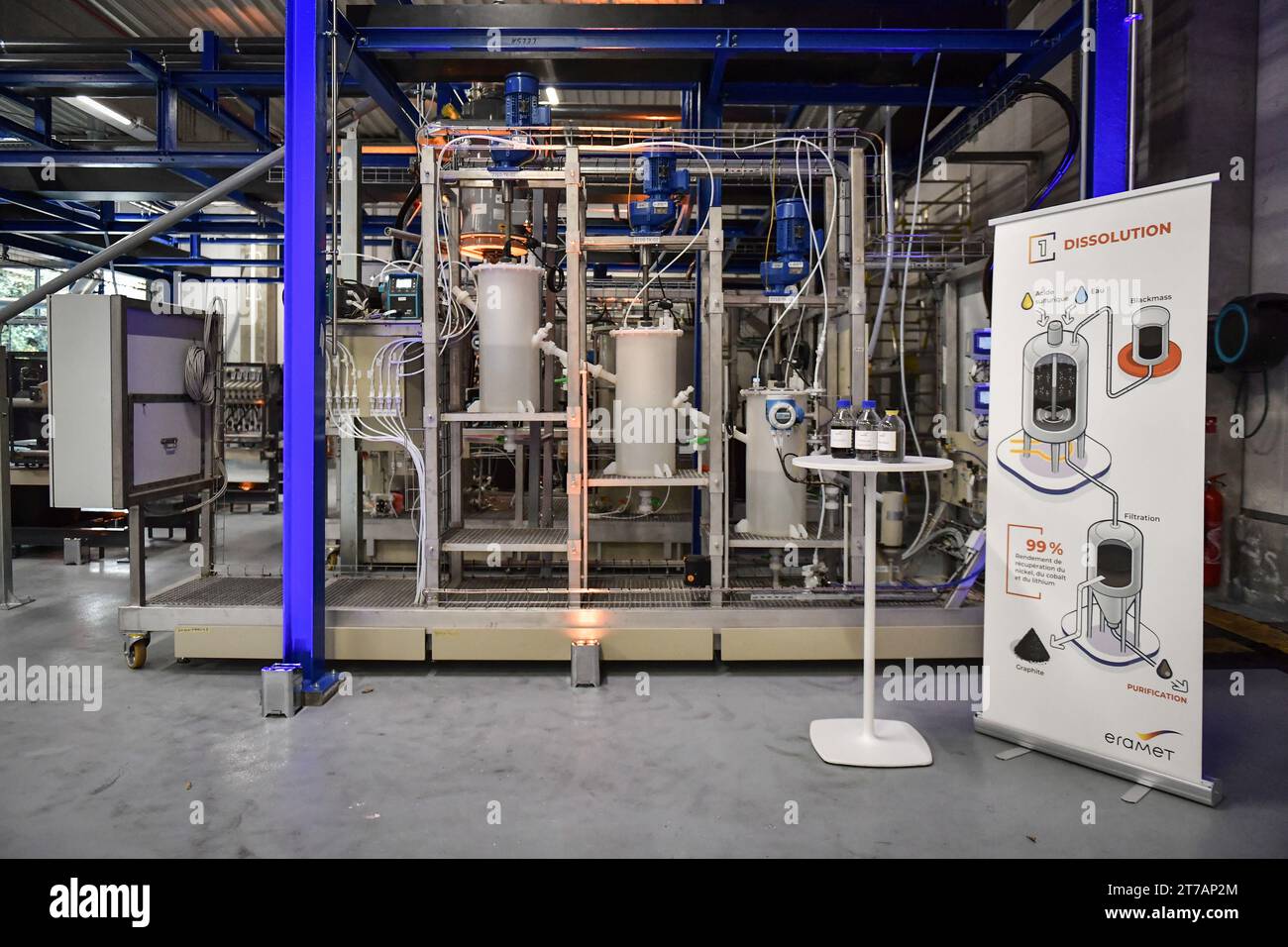 Trappes, France. 14th Nov, 2023. This photograph shows the Eramet's