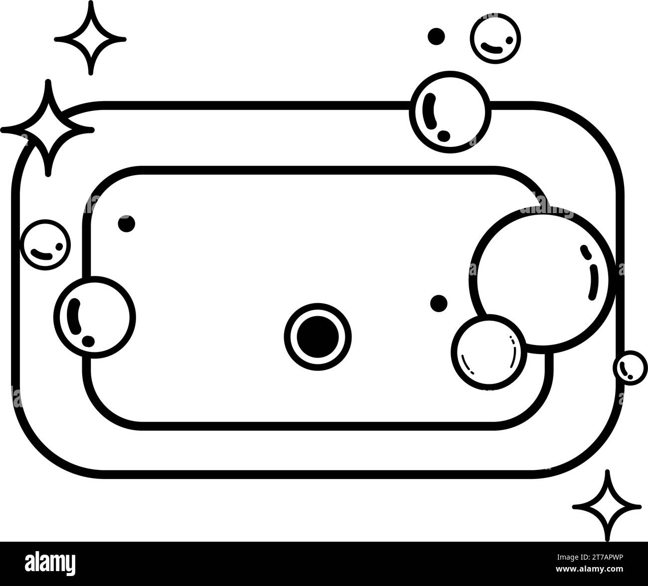 Isolated soap bar with bubble icon Vector Stock Vector Image & Art - Alamy