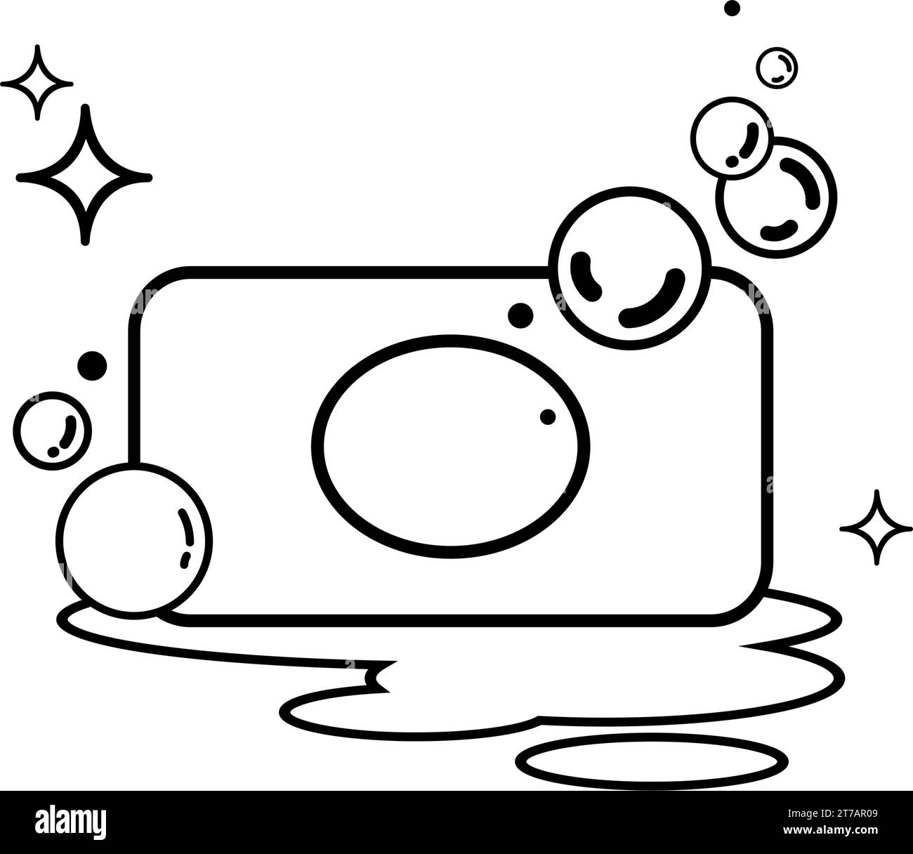Isolated soap bar with bubble icon Vector Stock Vector Image & Art - Alamy