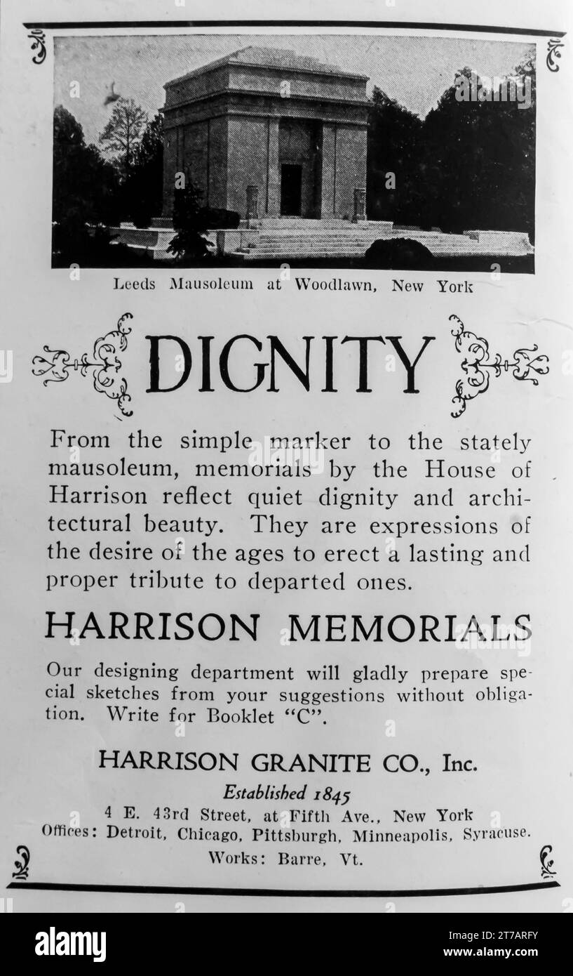 Harrison memorials ad hires stock photography and images Alamy