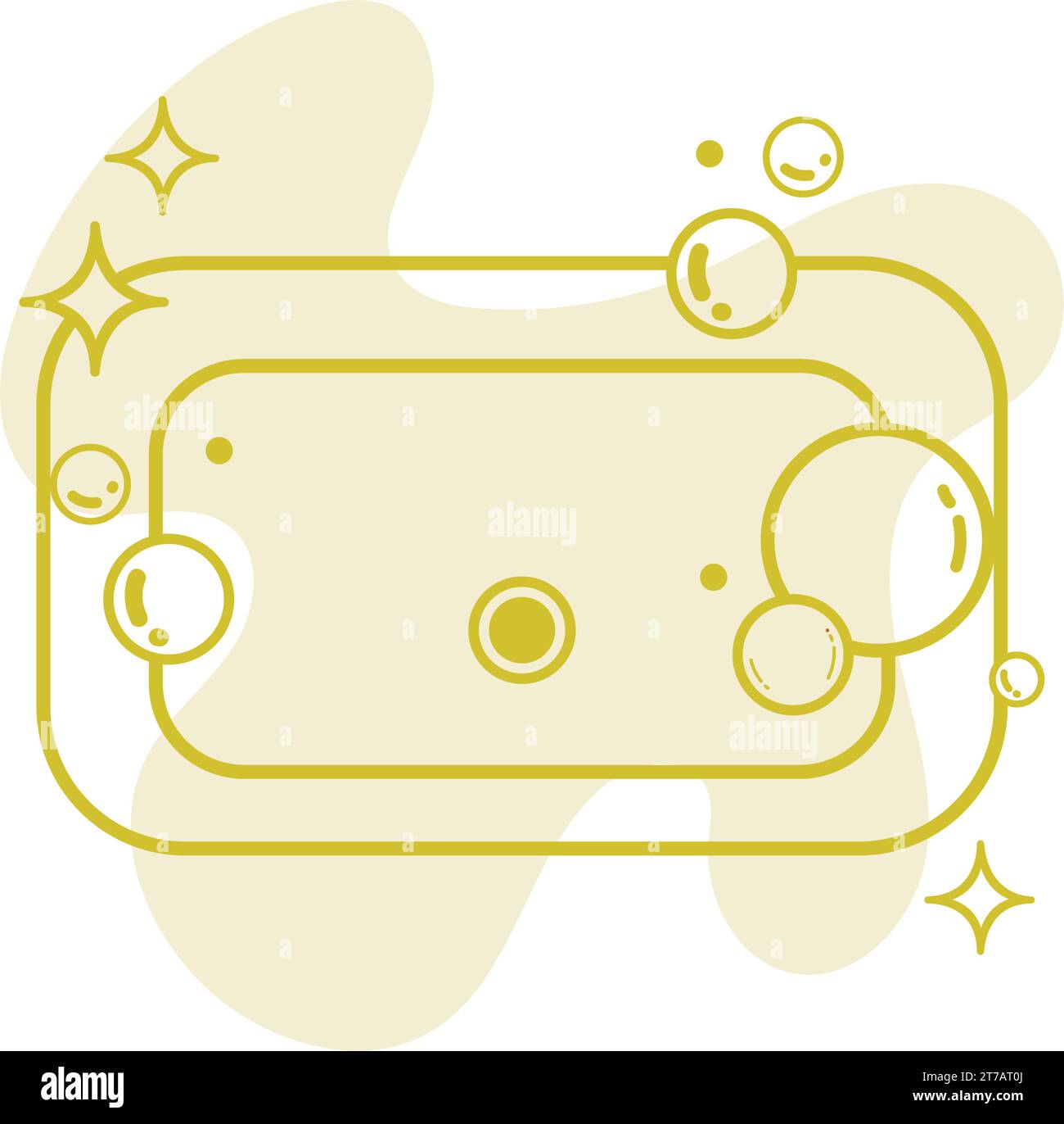 Isolated soap bar with bubble icon Vector Stock Vector Image & Art - Alamy