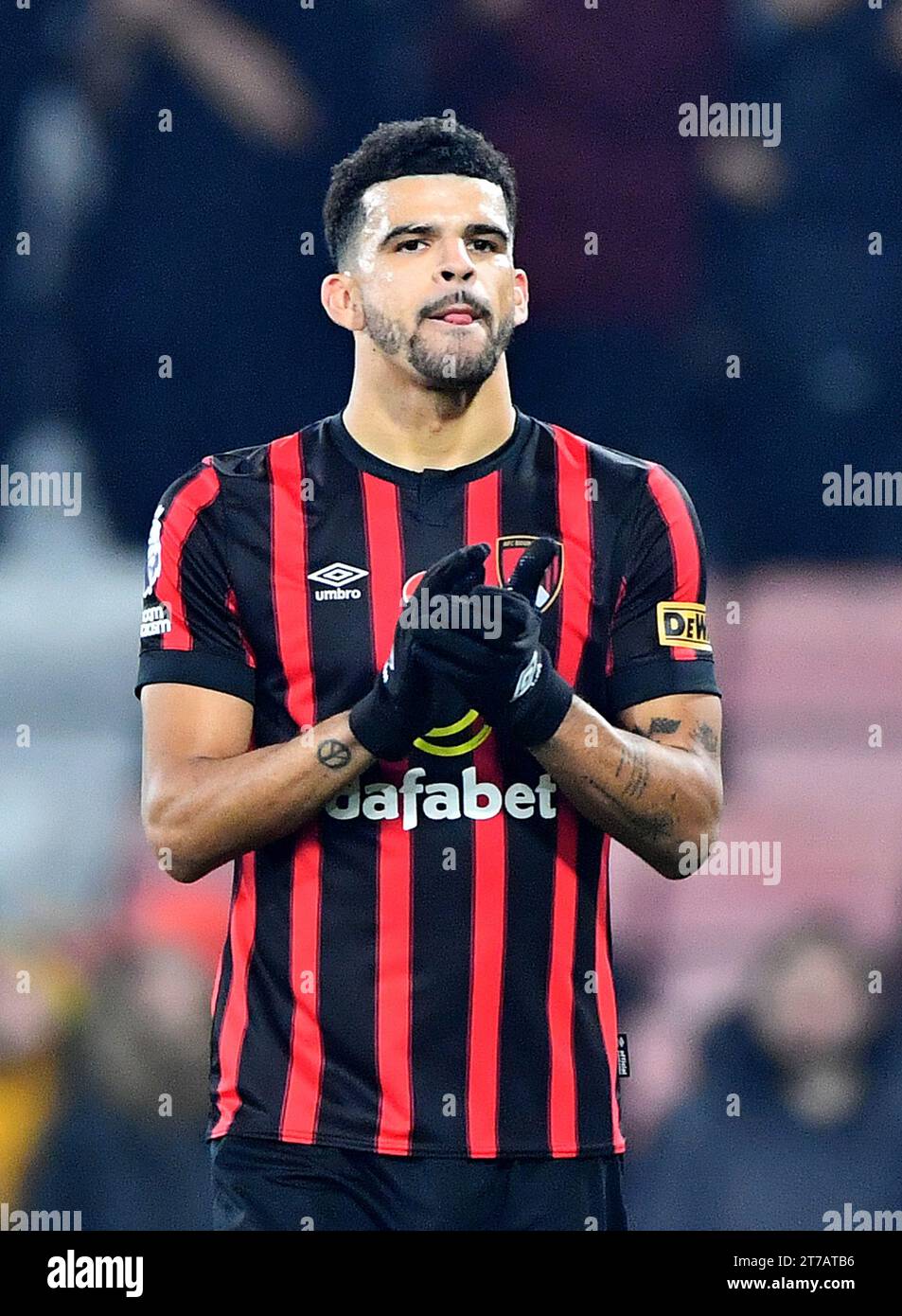 Dominic Solanke of AFC Bournemouth celebrates at full time - AFC