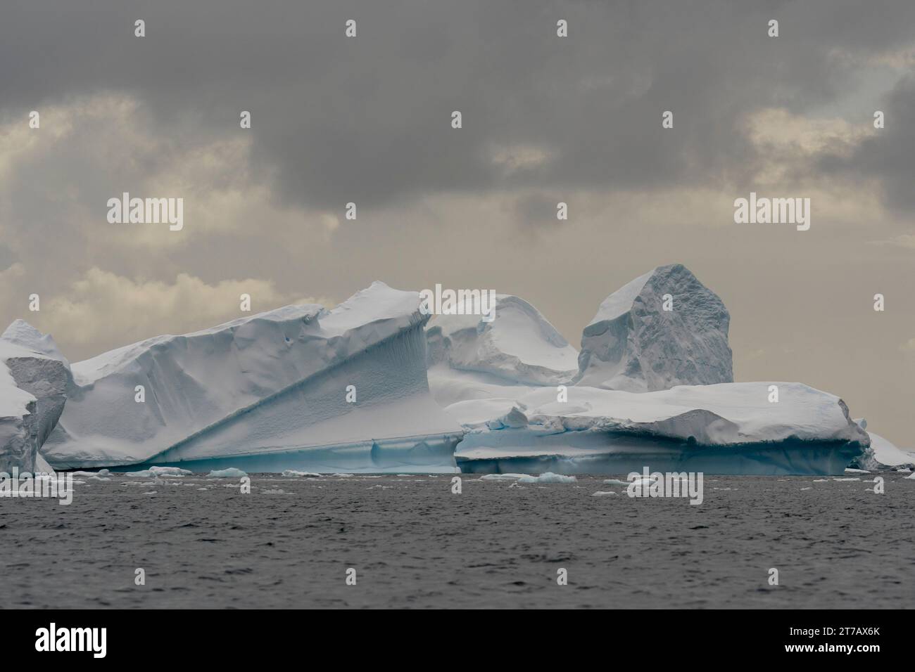 Icebergs, Pleneau Island, Antarctica. Stock Photo
