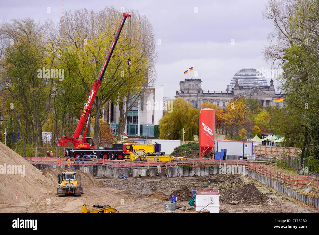 Bundeskanzleramt Bauarbeiten Erweiterungsbau Bundeskanzleramt 