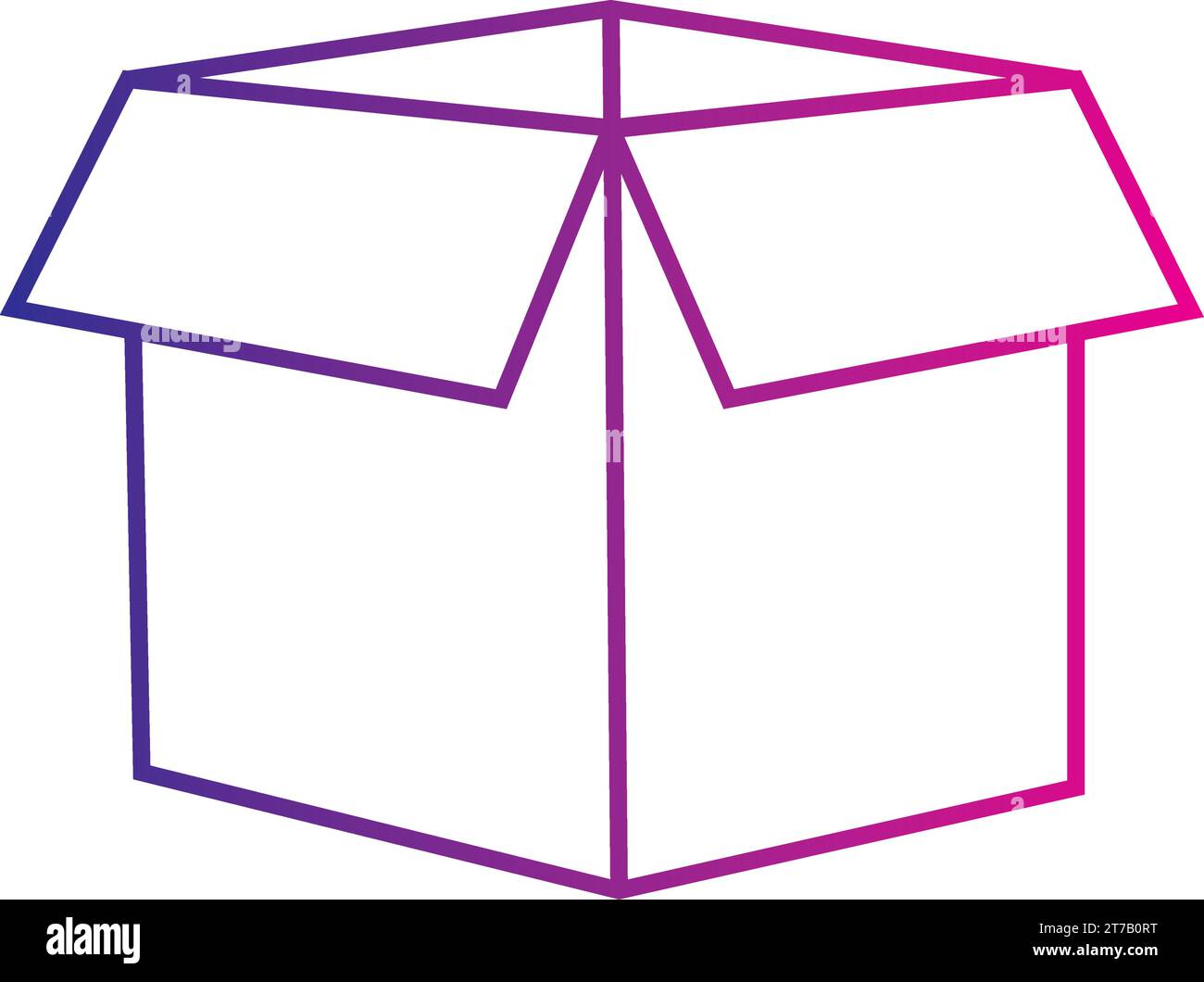Isolated empty delivery box magic icon Vector Stock Vector Image & Art ...